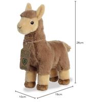 Eco Nation Pluchen knuffel - lama - 28 cm - thumbnail