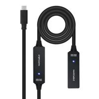 NANOCABLE 10.01.1312 verlengkabel USB 3.2 met versterker type C/M-C/H, 10 m, zwart - thumbnail