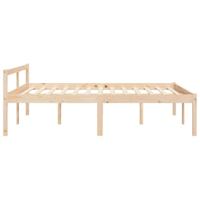 Seniorenbed massief grenenhout wit 120x190 cm - thumbnail