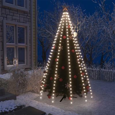 VidaXL Kerstboomverlichting met 250 led's koudwit net 250 cm