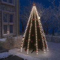 VidaXL Kerstboomverlichting met 250 led's koudwit net 250 cm - thumbnail