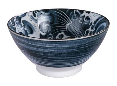 Japanse keramische kom - Tokyo Design Studio - Japonism Carp Sori - 1000ml - 17.8x8.8cm Japanse keramische kom - Tokyo Design Studio - Japonism Carp Sori - 1000ml - 17.8x8.8cm