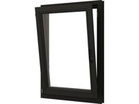 Trendhout Draai/kiepraam - 77,4x107,4 cm - linksdraaiend - zwart - incl. raambeslag- - - Trendhout - thumbnail