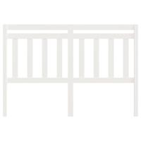 Hoofdbord 146x4x100 cm massief grenenhout wit - thumbnail