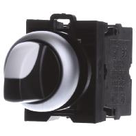 Eaton 216520 M22-WRK3/K20 Keuzetoets Kunststof frontring Knevel Zwart 1 stuk(s)