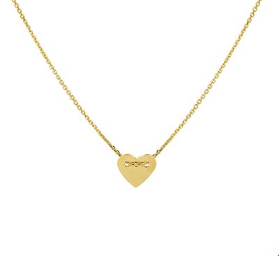 TFT Collier Geelgoud Hart 1,0 mm x 40 42 cm