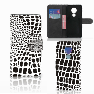 Motorola Moto G7 Power | Telefoonhoesje | Met pasjeshouder | Slangenprint Motorola Moto G7 Power | Telefoonhoesje | Met pasjeshouder | Slangenprint