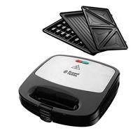 Russell Hobbs Fiesta sandwich maker 750 W Zwart, Roestvrijstaal - thumbnail