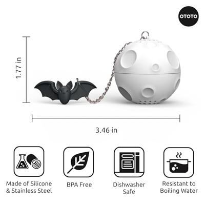 Maan en vleermuis tea infuser
