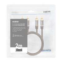 LogiLink CA1204 Cinch Audio Aansluitkabel 2.0 m Zwart Afgeschermd, Kleurcodering - thumbnail