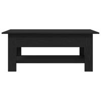 Salontafel Zwart eiken 102 x 55 x 42 cm Bewerkt hout - thumbnail