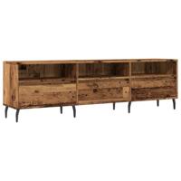 Tv-meubel 150x30x44,5 cm bewerkt hout oud houtkleurig - thumbnail