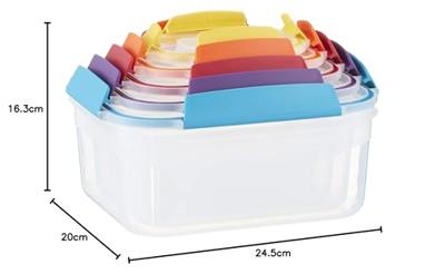 Joseph Joseph Nest Lock 5-piece Multi-size Container Set Rechthoekig 6,72 l Meerkleurig 5 stuk(s)