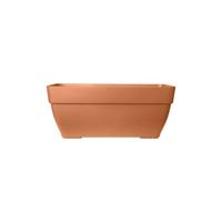 Elho Vibia Campana Terrasse 80 bloembak - Bruin - L 77 x B 35 x H 33 cm - buiten - 100% gerecycled - thumbnail