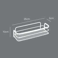 Metaltex doucherek 26x10x6 cm zwart - thumbnail