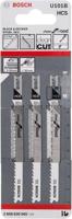 Bosch Accessoires Decoupeerzaagblad U 101 B Clean for Wood 3st - 2608630565 - thumbnail