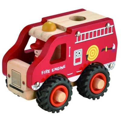 Simply For Kids houten brandweerauto