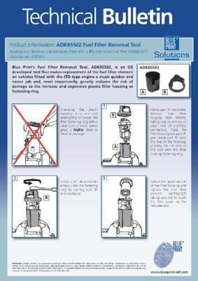 Febi Bilstein Febi brandstoffilter sleutel "adk85502" fuel filter key ben.stueck 1 - thumbnail