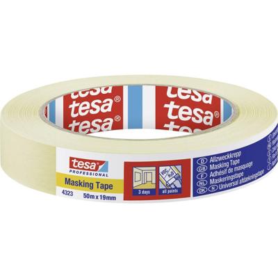 Tesa Afplakband | licht gecrêpt | lichtbeige | lengte 50 m | breedte 19 mm | wiel | 16 stuks - 04323-00040-00 04323-00040-00 Tesa Afplakband | licht gecrêpt | lichtbeige | lengte 50 m | breedte 19 mm | wiel | 16 stuks - 04323-00040-00 04323-00040-00