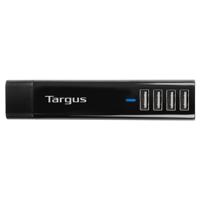 4-Way USB Fast Charger - Netspanningsadapter - 4.8 A - 4 uitgangsaansluitingen (USB) - zwart - thumbnail