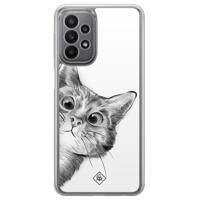 Samsung Galaxy A23 hybride hoesje - Kat kiekeboe - thumbnail
