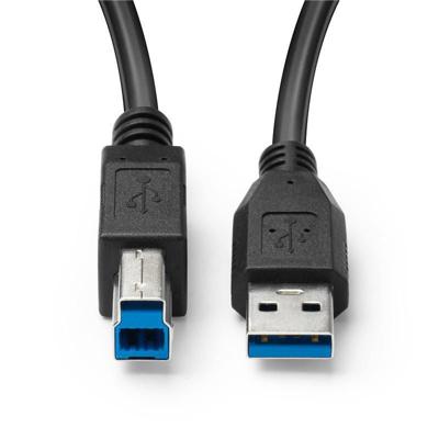 MicroConnect USB3.0AB1B USB-kabel 1m 3.2 Gen 1 (3.1 Gen 1) USB A USB B zwart - USB-kabel (1 m, USB A, USB B, 3.0 (3.1 Gen 1), mannelijke connector/stekker, zwart)