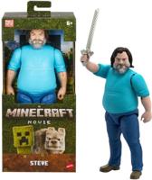 Minecraft Movie Action Figure - Steve - thumbnail