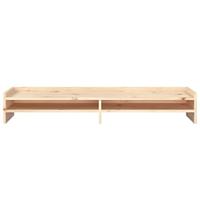 Monitorstandaard 100x24x16 cm massief grenenhout - thumbnail