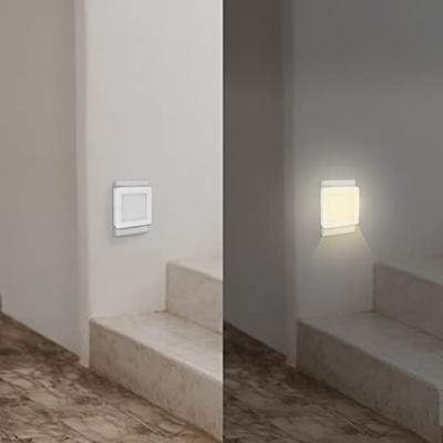 LogiLink LED013 LED013 LED-nachtlamp met schemerschakelaar Vierkant LED Warmwit Wit