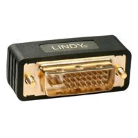 LINDY 41099 DVI Adapter [1x DVI-stekker 24+5-polig - 1x DVI-bus 24+5-polig] Zwart - thumbnail