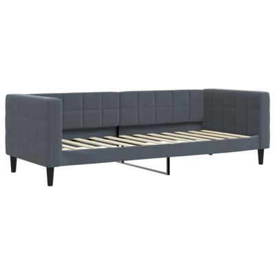 Slaapbank met matras 100x200 cm fluweel donkergroen