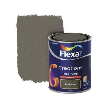 Flexa Creations Muurverf Metallic - Dark Steel