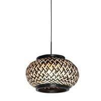 Steinhauer HanglampNox Light met bamboe kap Ø23cm - 4538ZW - thumbnail