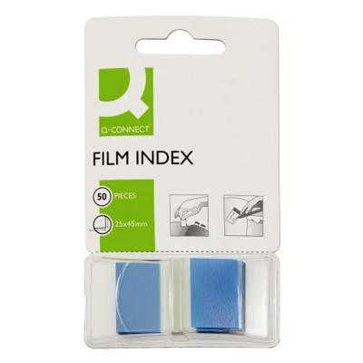 Q-CONNECT index, ft 25 x 45 mm, 50 tabs, blauw