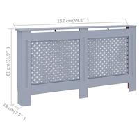 Radiatorombouw 152x19x81,5 cm MDF antraciet - thumbnail