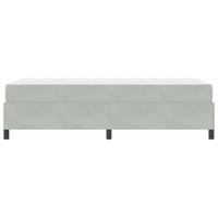 Bedframe Lichtgrijs, grijs en wit 90 x 190 cm Fluweel - thumbnail