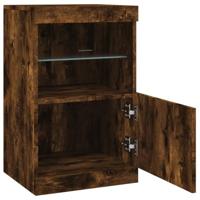 Dressoir met LED-verlichting 41x37x67 cm gerookt eikenkleurig - thumbnail