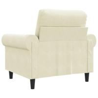 Fauteuil 60 cm fluweel crmekleurig - thumbnail