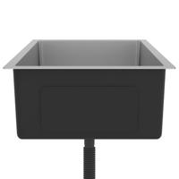 Gootsteen handgemaakt roestvrij staal 70 x 44 x 20 cm - thumbnail