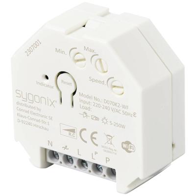 Sygonix SY-5775566 Dimmer (inbouw) Geschikt voor lampen: LED-lamp, Gloeilamp, Halogeenlamp Wit Sygonix SY-5775566 Dimmer (inbouw) Geschikt voor lampen: LED-lamp, Gloeilamp, Halogeenlamp Wit