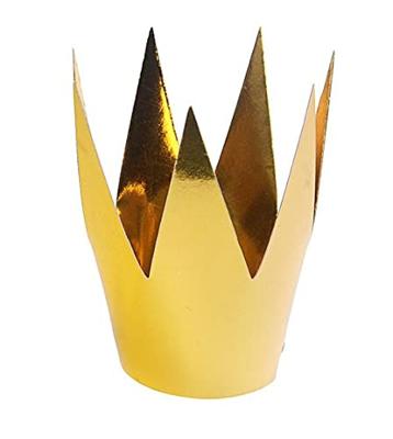 Party Kroon Goud 3 stuks - 5.5cm