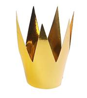 Party Kroon Goud 3 stuks - 5.5cm - thumbnail