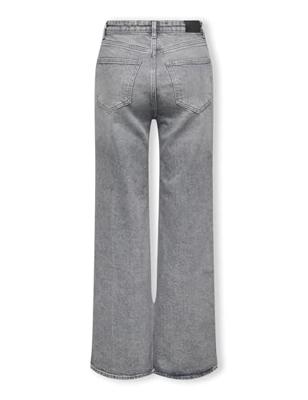 Kids ONLY Zomer jeans broek meisjes grijs - Wide Leg Fit - Kogjuicy