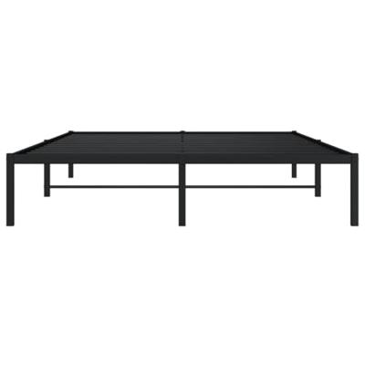 Bedframe metaal zwart 160x200 cm