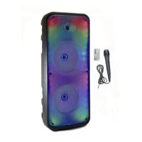 Verlichte Karaokeluidspreker - INOVALLEY - KA25-FIRE - Bluetooth V5.0 - 64 cm - 850 W - Zwart - thumbnail