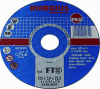 Rhodius 200853 Doorslijpschijf 115 mm 1 stuk(s) Staal - thumbnail