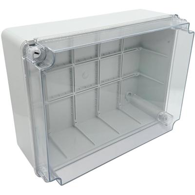 Kabeldoos - Lasdoos - Velvalux Panoboxpro - Verdeeldoos - IP65 - IK10 - 230x310x130mm - Grijs - Transparant Deksel