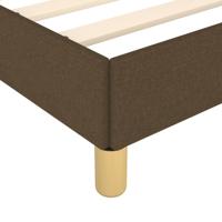 Bedframe zonder matras stof donkerbruin 140x190 cm - thumbnail