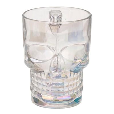 Glazen bierpul - Doodskop - 500ml