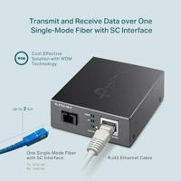 TP-LINK TL-FC311B-2 netwerk media converter 1000 Mbit/s Zwart - thumbnail